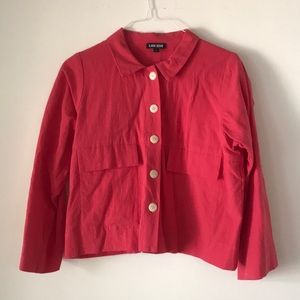 Ilana kohn coral cropped cotton jacket L